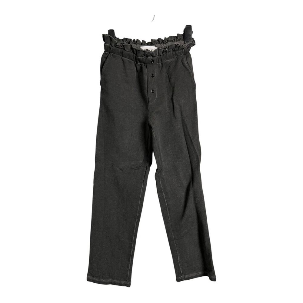 Something Navy Paper Bag Sweat Pants Loungewear Gray Distressed XS lagenlook